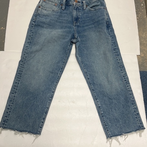 J. Crew Slouchy Boyfriend Jeans with raw hem size 26 petite 100% cotton - Picture 3 of 6